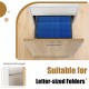 Top view of a file cabinet drawer with blue hanging bars, suitable for letter-sized folders, ideal for office.